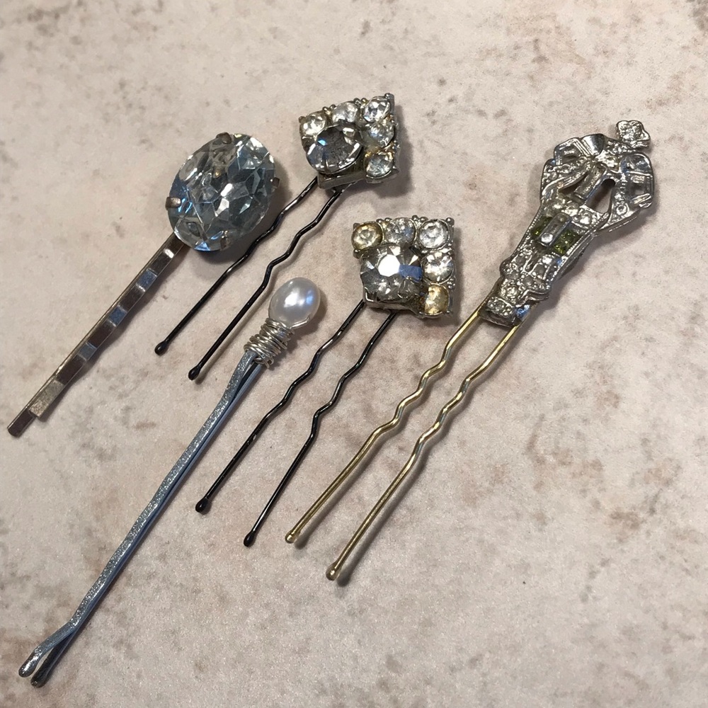 Bling mix hair pins